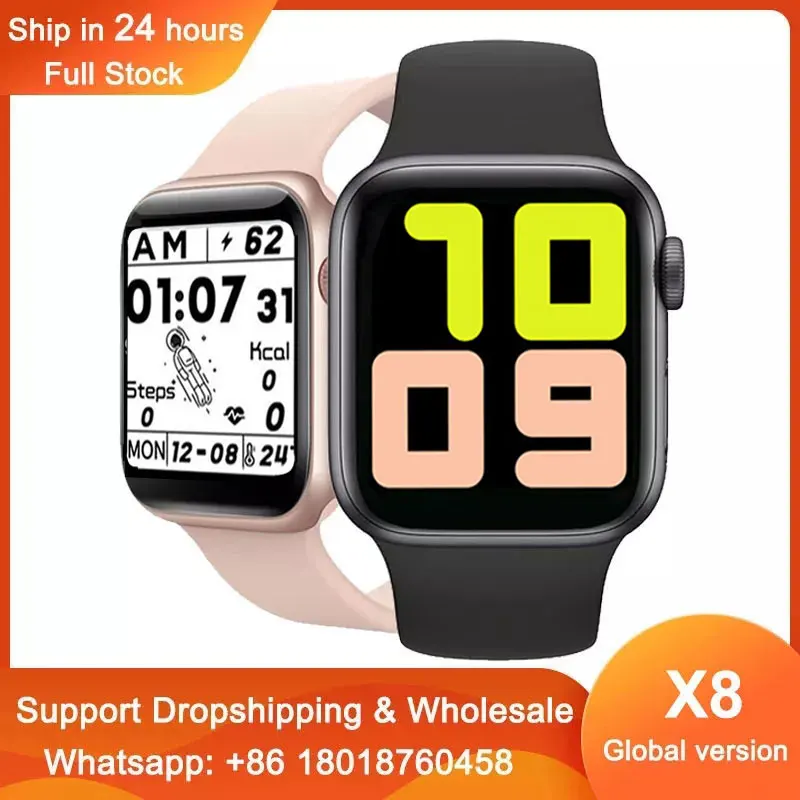

New IWO13 Pro X8 Smart Watch Phone Call Fitness Tracker Sport Waterproof Women Men SmartWatch PK T500Plus Y68 D20 HW22 P8