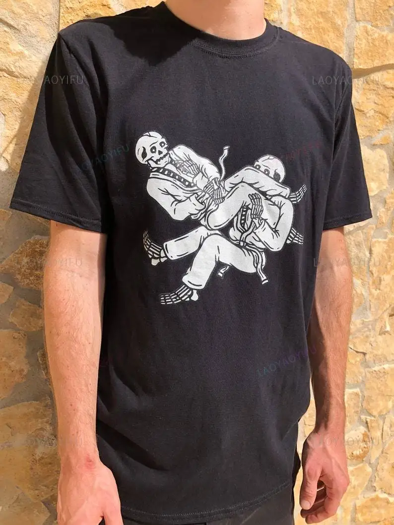 Бразильское джиу-джитсу скелет рука бар ММА BJJ незаменимые графические футболки