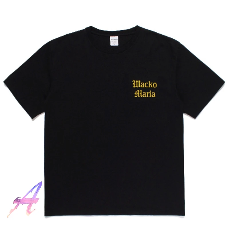 

Oversized WACKO MARIA T-Shirts High Quantity Letter Print Cottonmen Women Casual Short Sleeve Tshirt