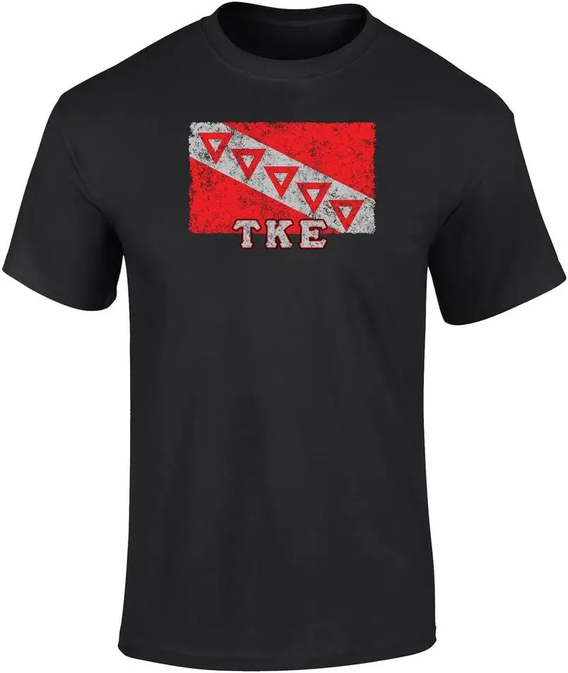 Винтажная футболка с принтом флага группы Tau Kappa Epsilon
