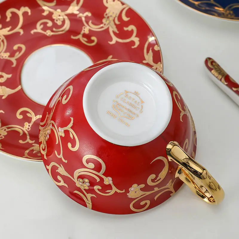 Роскошная Изысканная керамическая кофейная чашка в европейском стиле китайская