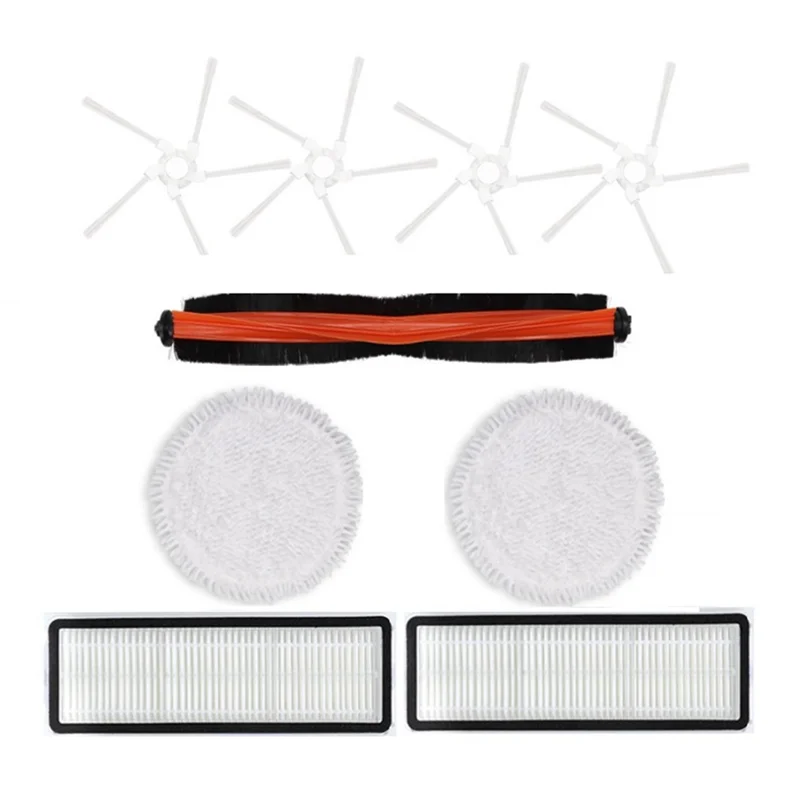 

9Pcs for XiaoMi Mijia Pro STYTJ06ZHM Self-Cleaning Robot Vacuum Cleaner Accessories Filter Main Side Brush Mop Cloth