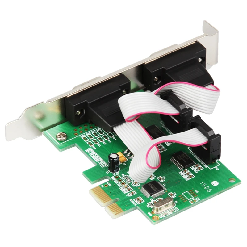 PCI Express 2 порта последовательная карта RS232 Com Db9 контроллер PCI-E 1 0X1 WCH382 чип с