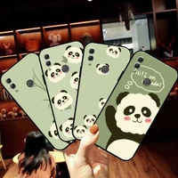 cartoon cute panda bear phone case for huawei honor 10 v10 10i 10 lite 20 v20 20i 20 lite 30s 30 lite pro carcasa back funda
