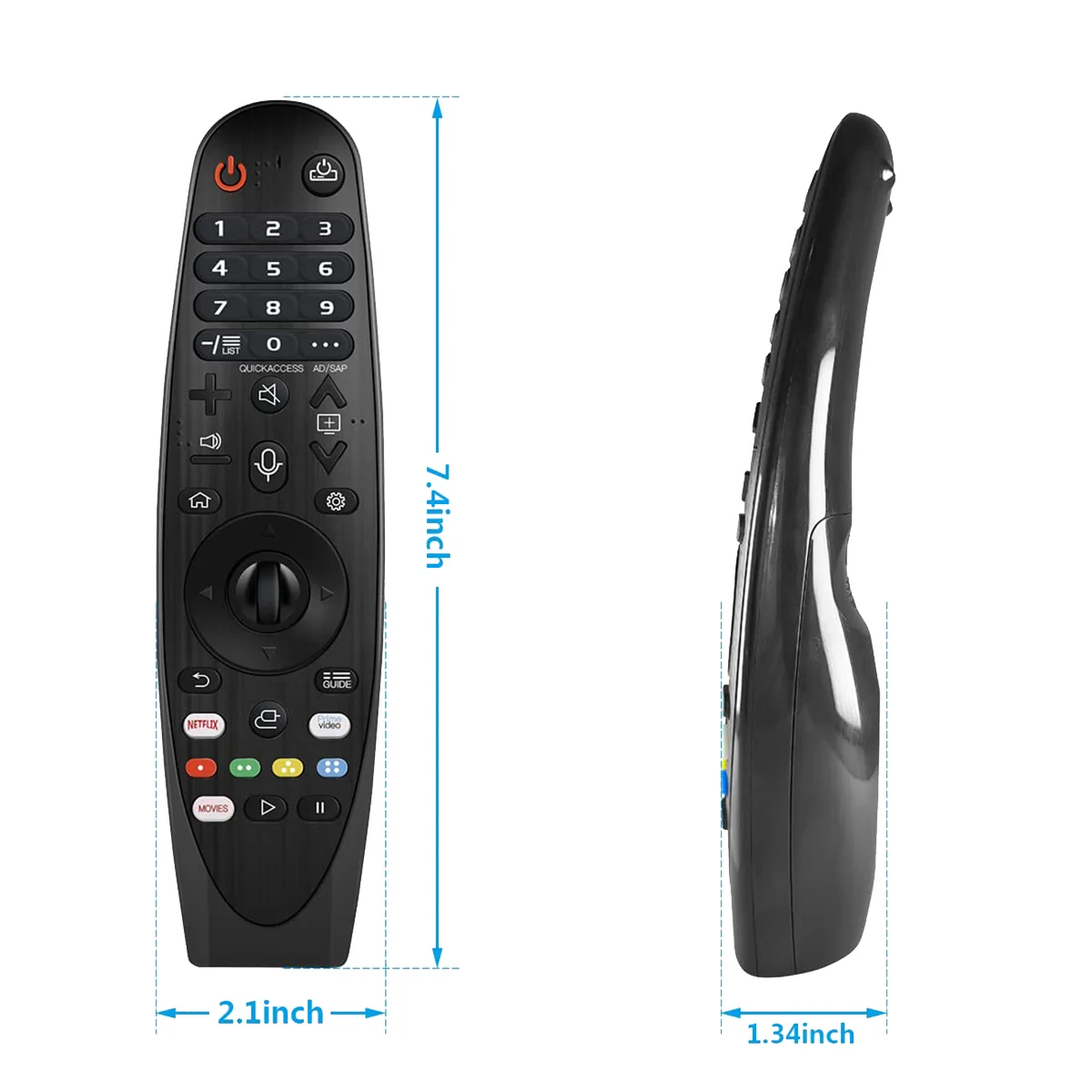 

AN-MR19BA Replace Remote Control for LG NanoCell TV SM80 SM81 SM82 SM85 SM86 SM90 SM95 SM98 SM99 Series 4K UHD UM80 UM75