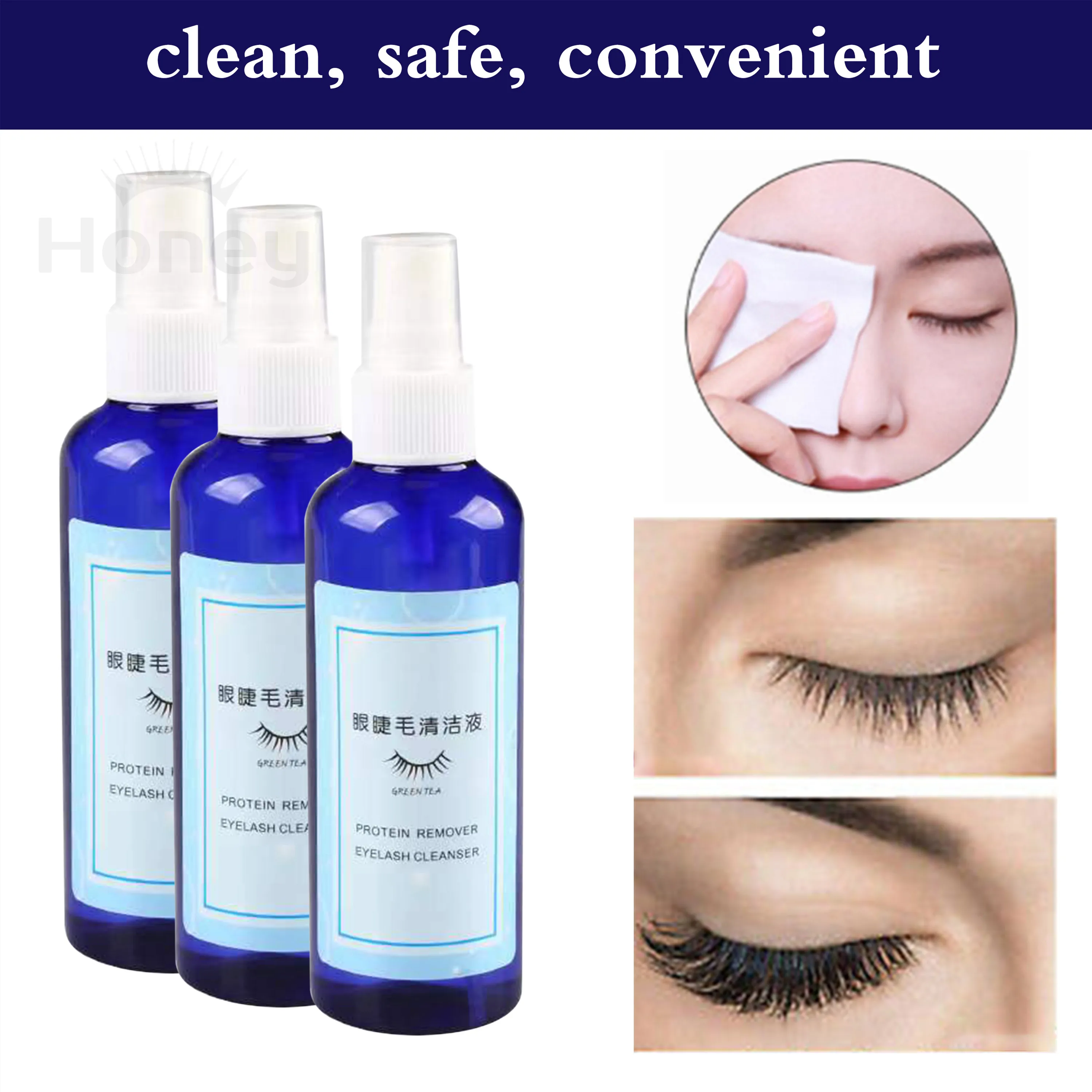 

100ml Lash Shampoo Eyelash Cleanser Eyelashes Extension Lashes Grafting Tool