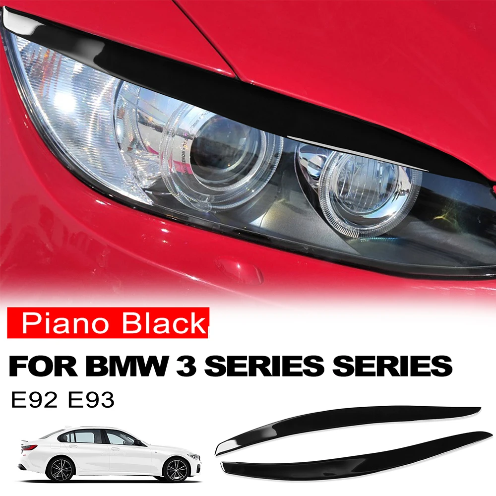 

2 шт., автомобильные наклейки для передних фар BMW 3 E92 E93 2006 2007 2008 2009 2010 2011 2012