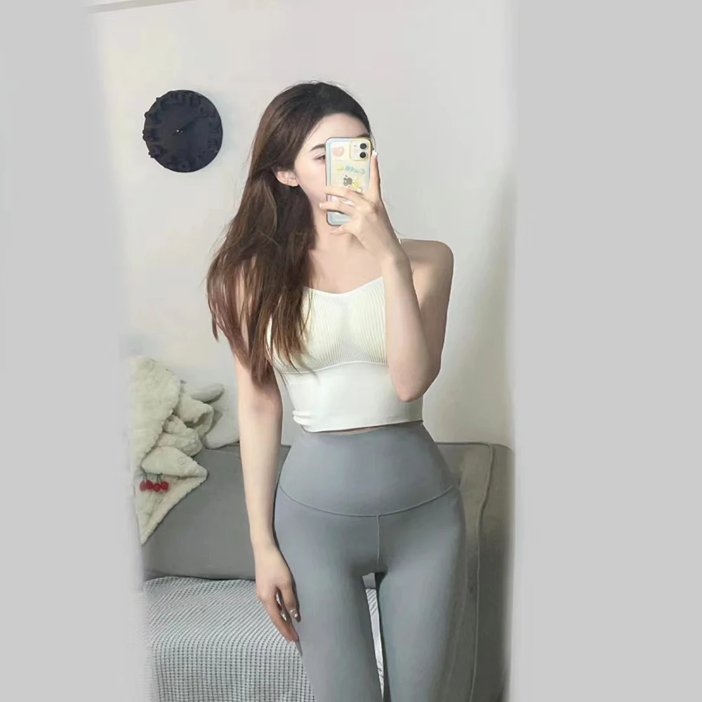 2023 Sports Leggings Women Logo Nylon Yoga Pants Seamless Workout Gym Pants Stretch High Waist Quick Dry Hip Lifting Leggings