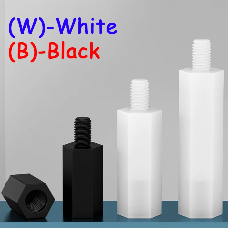 

M4 M5 Black/White Male Female Hex Nylon Standoff Spacer PCB Motherboard Plastic Phillips Screw Hexagon Pillar Spacer