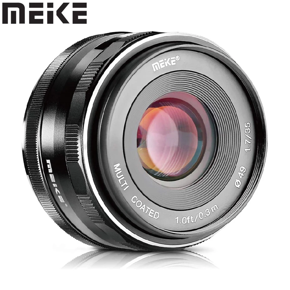 

Meike 35mm f1.7 Large Aperture Manual Focus Prime Lens for Canon EF-M EOS M M2 M3 M5 M6 M10 M50 M100 M200 M6 II M50II