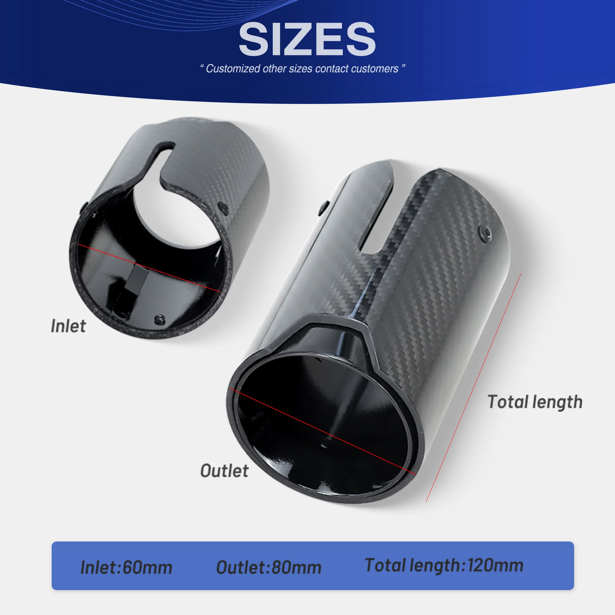 Выхлопная труба ER автомобильный глушитель наконечник bmw модификация для Volkswagen