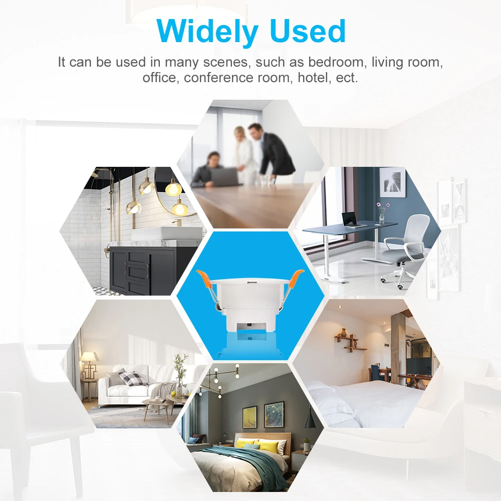 Радарный Датчик Tuya Zigbee/wifi Mmwave Детектор Присутствия Человека Pir-датчик Движения С