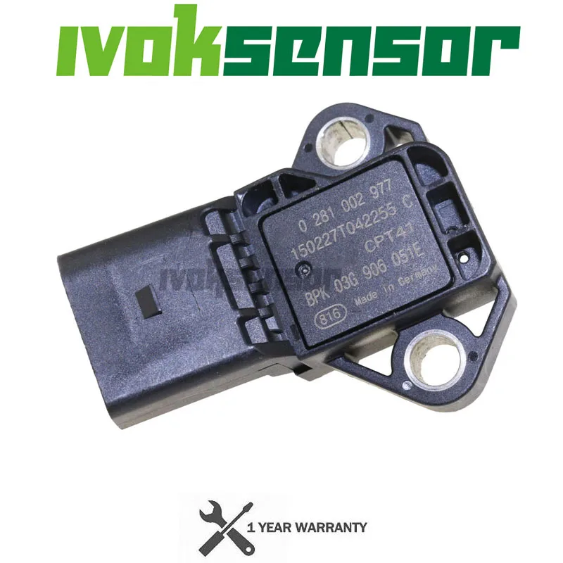 

MAP Sensor Manifold Absolute Intake Air Temp Turbo Boost Pressure For Audi A8 Q7 TT 2.0L 2.5L 3.0L 0281002977 03G906051E