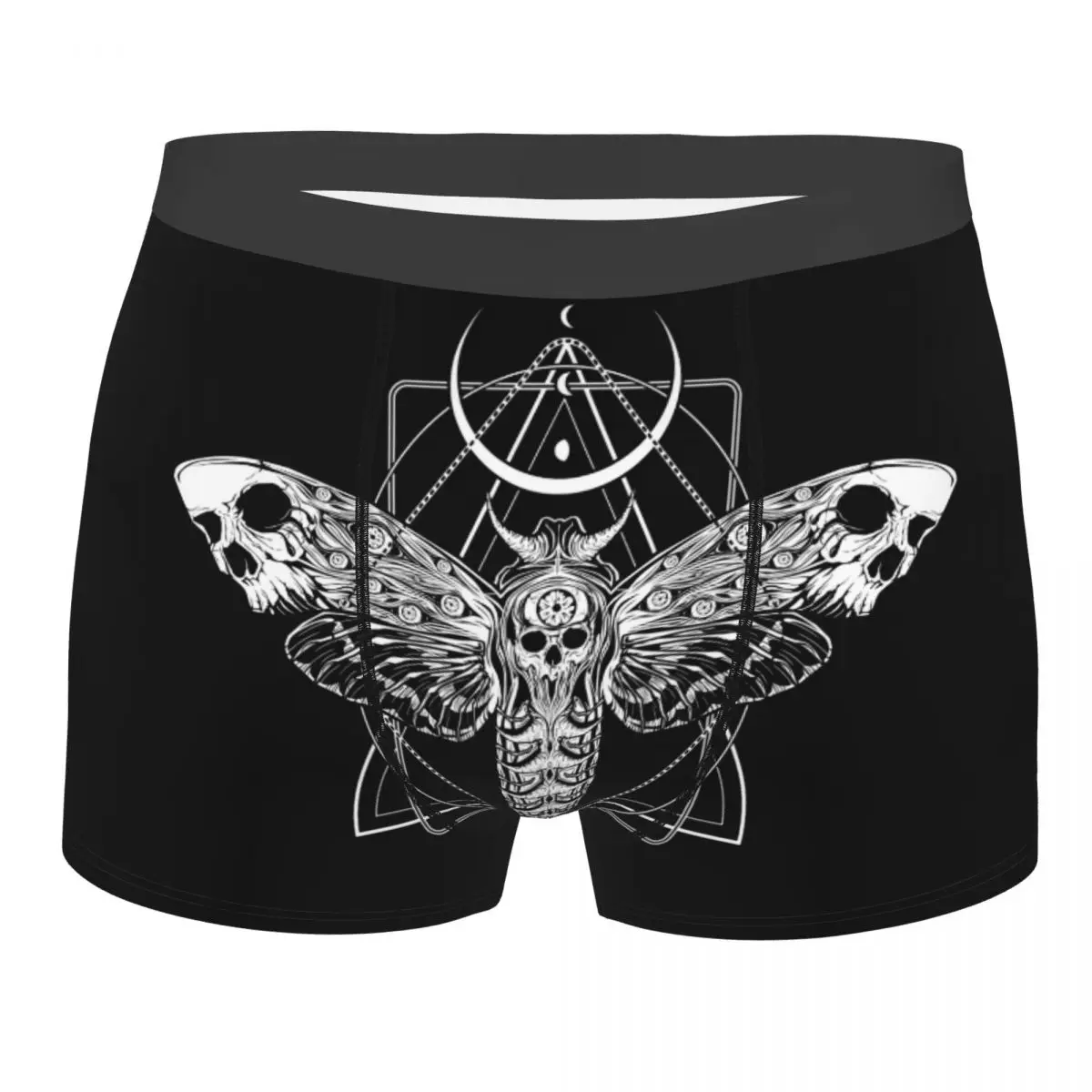 

Мужское крутое нижнее белье Surreal Death Moth нижнее белье тишина ягнят Готическая ведьма Боксеры Трусы Дышащие шорты трусы