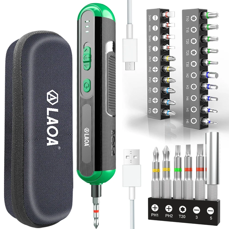 

Xiaomi Youpin Electrical Screwdriver Set 4V Lithium-ion Battery Multi-Function USB Rechargeable Cordless Power Drill with Bits