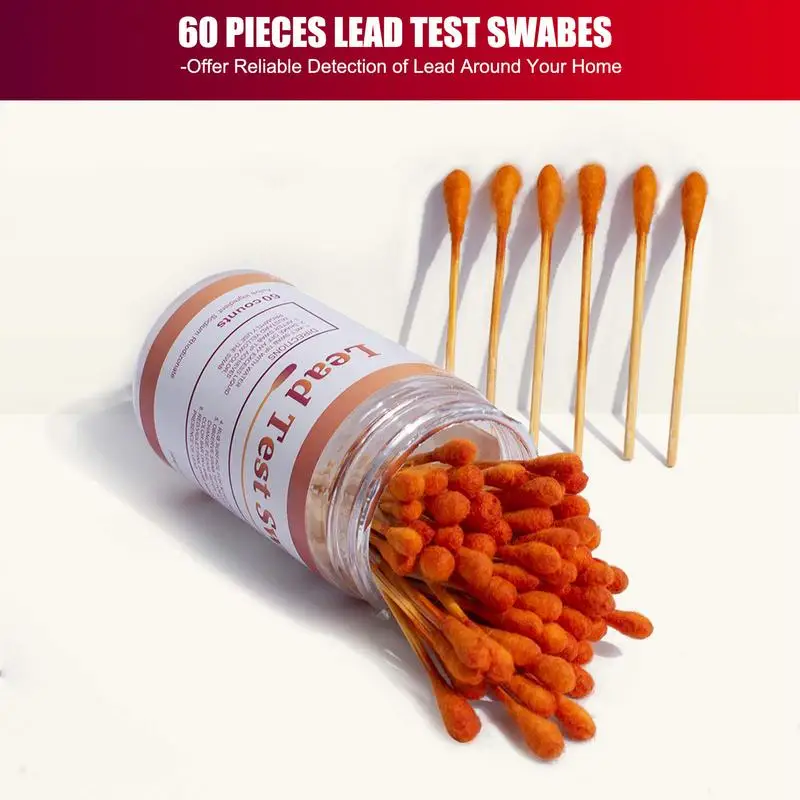 

Lead Test Swabs 30PCS Accurate Non-toxic Cotton Swab High Sensitivity Lead Test Kit For All Painted Surfaces Ceramics Dishes