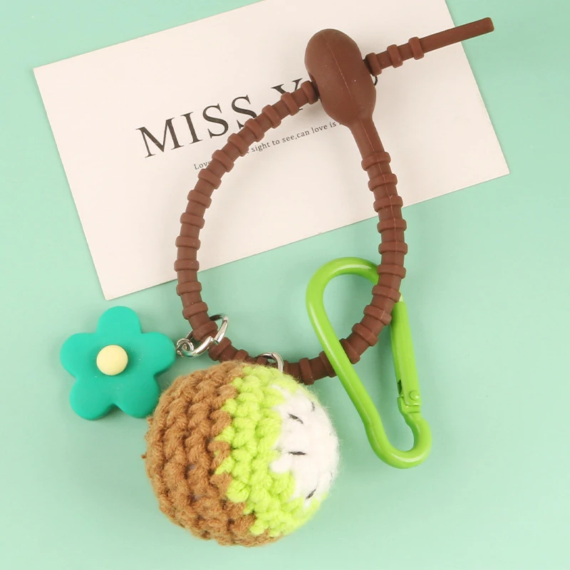 Милый брелок для женщин уникальный вязанный фрукт девушки картинки клубники, винограда, вишни, автомобильные ключи оптом.