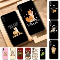 toplbpcs cute cartoon animal shiba inu phone case for huawei y 6 9 7 5 8s prime 2019 2018 enjoy 7 plus