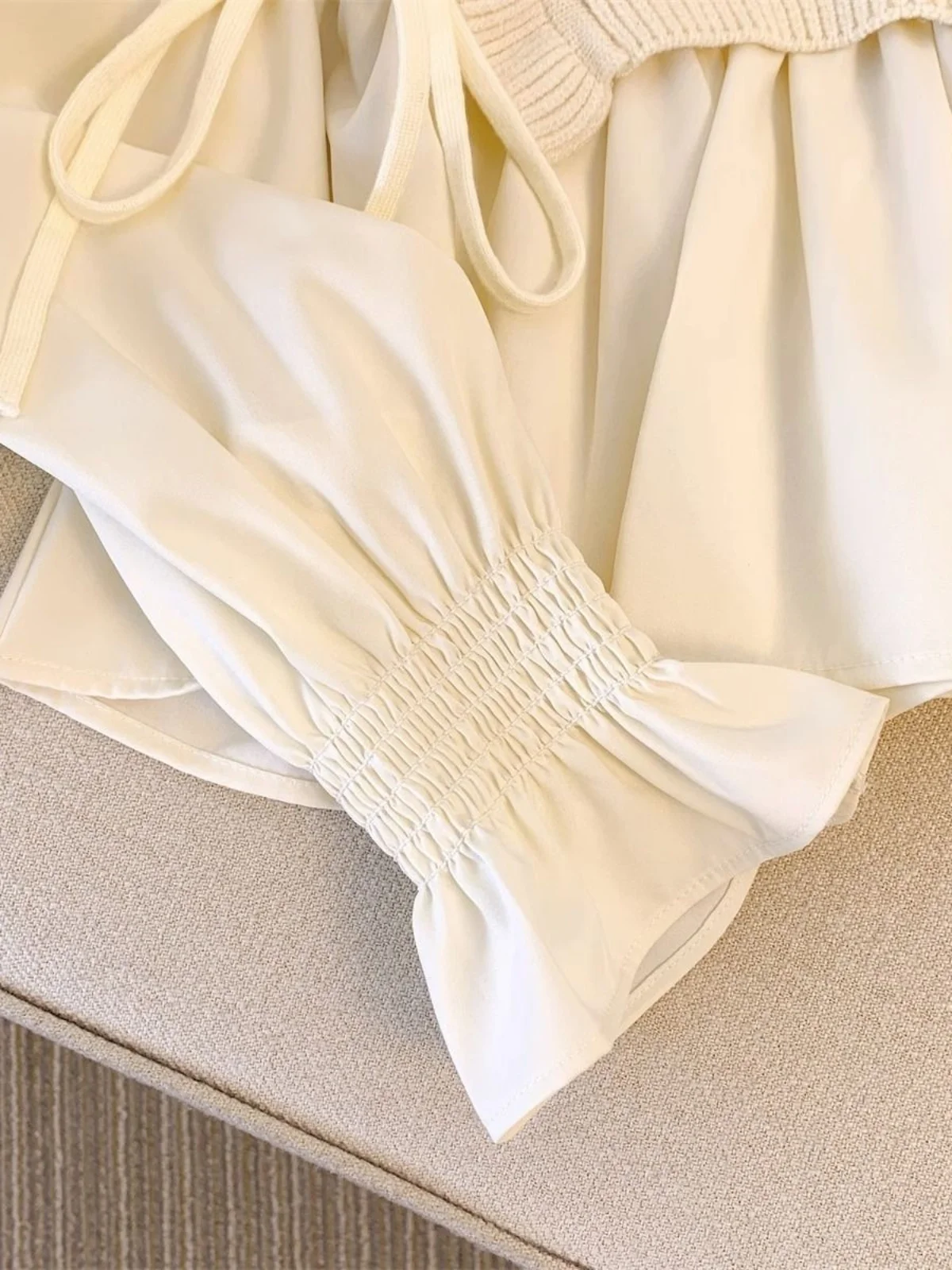 Бренд Clearance Counter Cut the Tag off Женская одежда Искусственная лоскутная вязка из двух