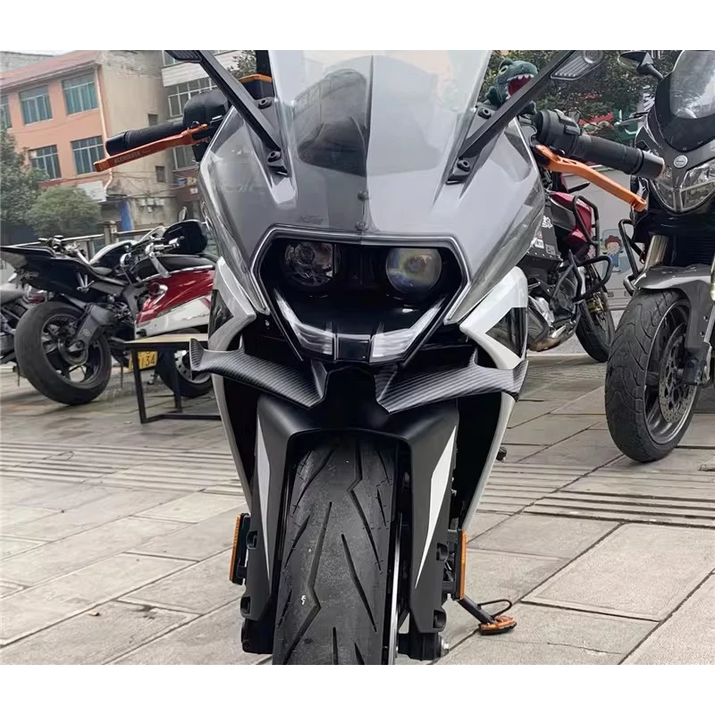 Подходит для KTM RC390: Модифицированный спойлер-«рыбий плавник», передний нижний спойлер, тюнинг-аксессуар для мотоциклов, черный цвет. (art.: 3920d50219024) - 3920d50219024
