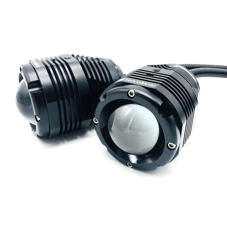 

Sercomoto 12V magnetic base projector double eyes led motorcycle front work lamp 28w