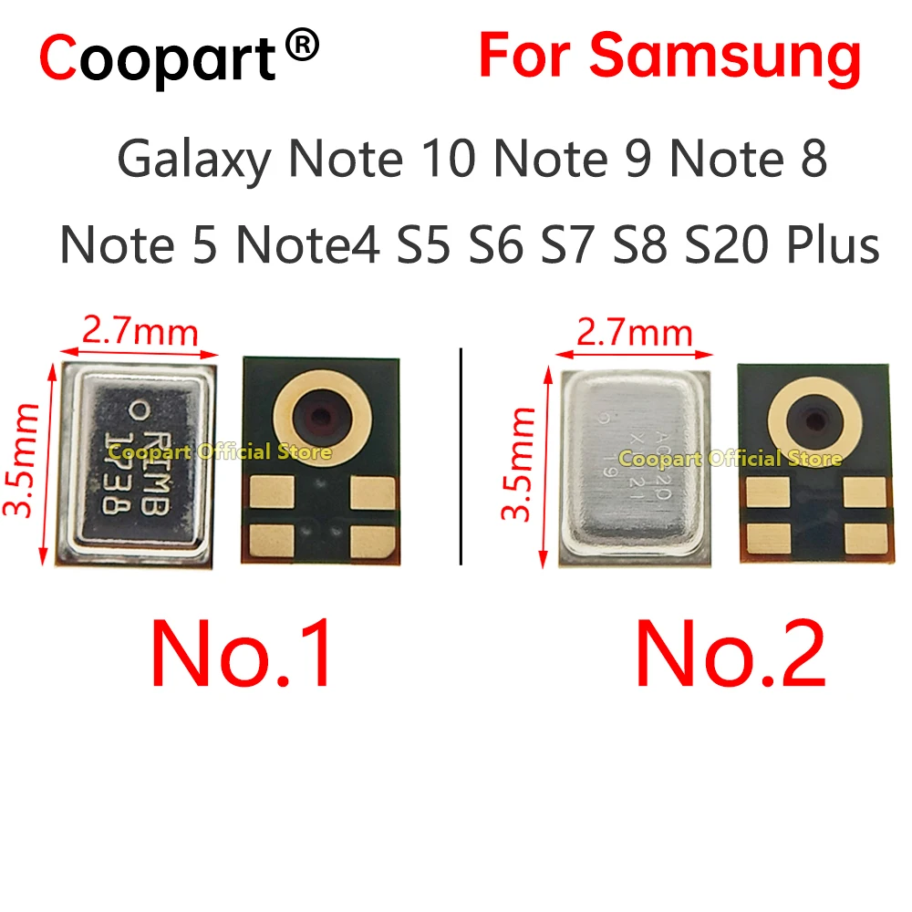 2 шт., Внутренний микрофон для Samsung Note 10 Note 9 Note 8 Note 5 4 S5 S6 S7 S8 S20 Plus