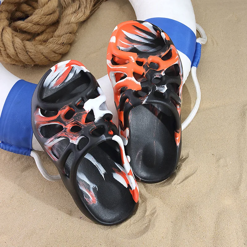 2022 Summer Fashion buty na plażę kapcie na zewnątrz pianki Runner slajdy mężczyźni kobiety czarny dorosłych Flip Flop płaskie Clog Sandalias oryginalny