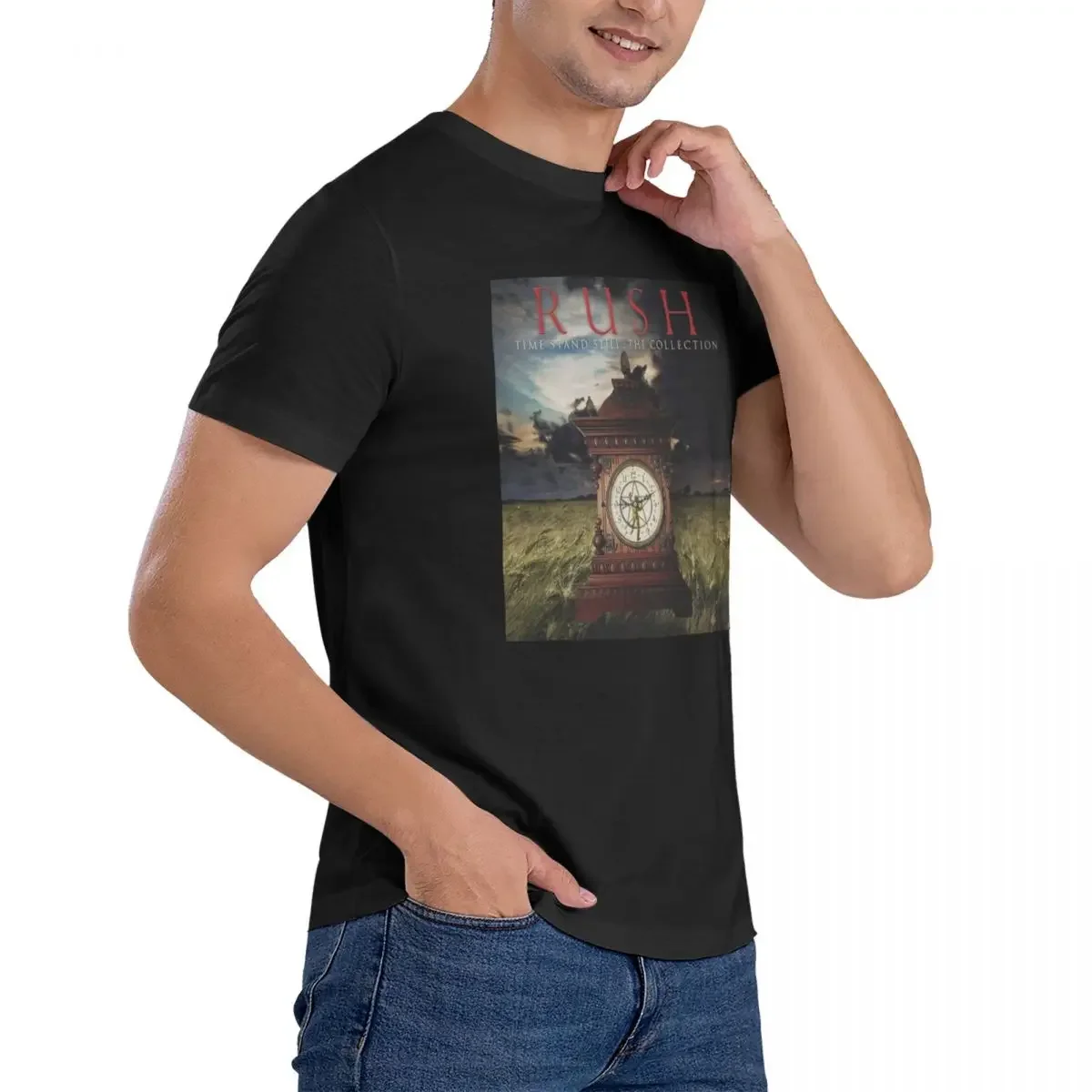 Винтажные Забавные футболки для мужчин и женщин хлопковые с круглым вырезом R-Rush