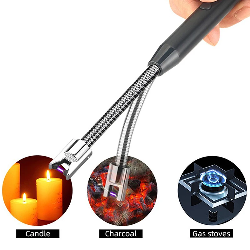 Вращающаяся на 360 дуговая Зажигалка для барбекю USB газовая плита плазменная