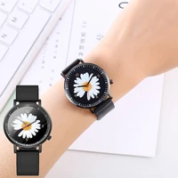 new cartoon womens watches fashion chrysanthemum watch couple digital gifts cheap mens wristwatch clock relogio feminino reloj