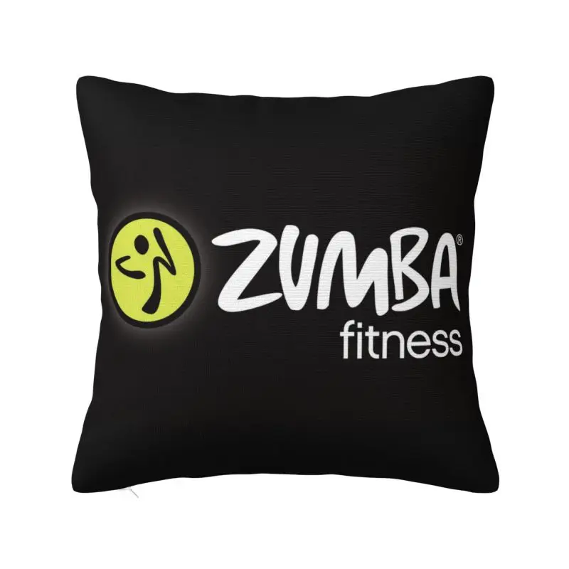 

Luxury Zumba Logo Cushion Cover for Sofa Velvet Fitness Pillow Case Bedroom Decoration