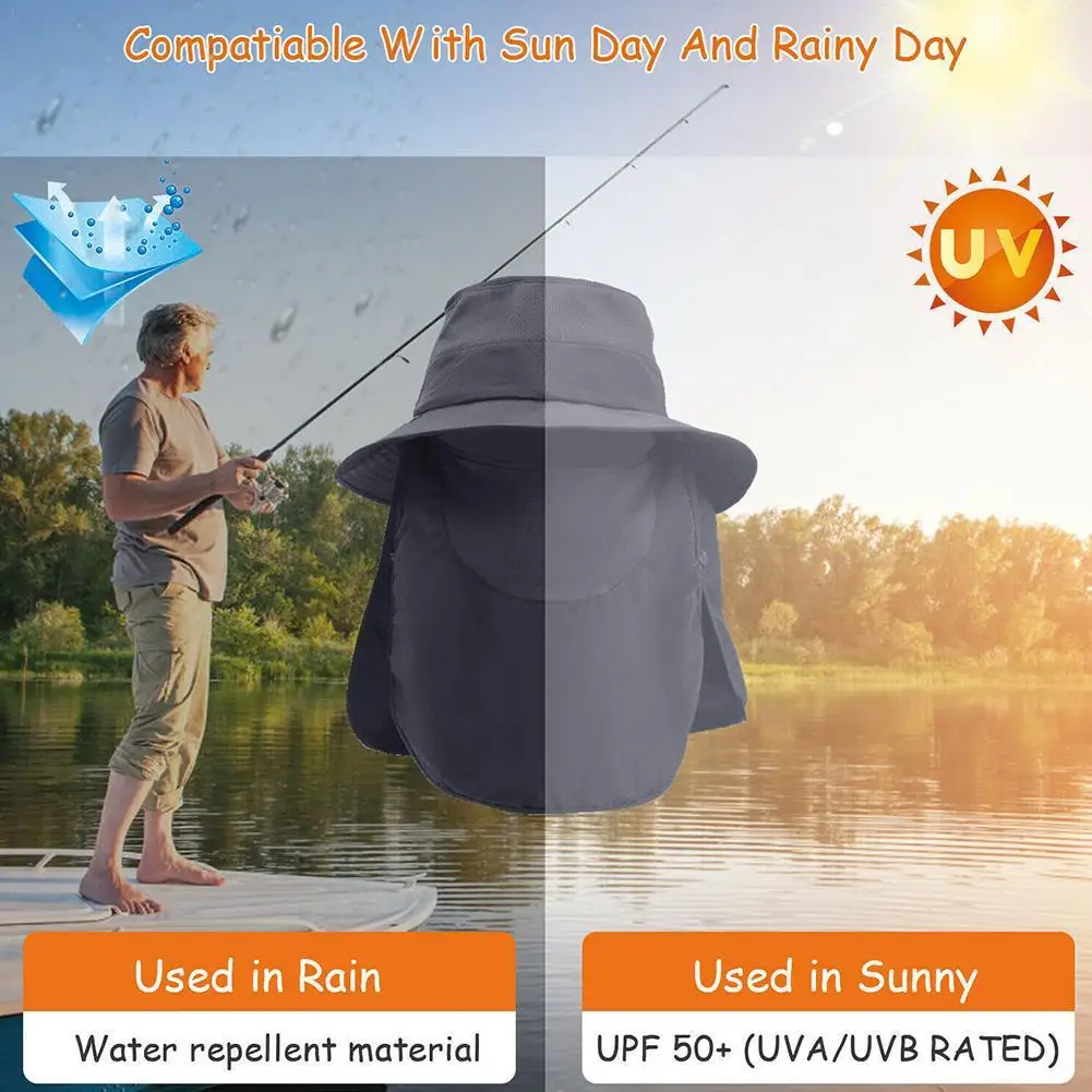 

1pcs Men/Women Bucket Hat With Shawl Veil Camouflage Summer Sand Prevention Army Sun Hat Waterproof Outdoor Camp Fishing Cap