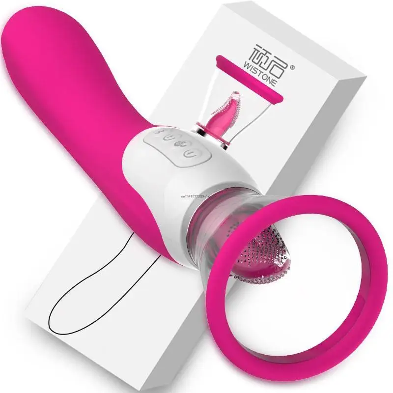 3 In 1 Sucking Vibrator Licking Toy Tongue G Spot Stimulator Heating Sex Machine Adult Toys Sex Toys for Woman Pussy