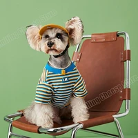 classical pet stripe summer short sleeve shirt for dog for schnauzer shiba bichon corgi frenchbull poodle small middle size