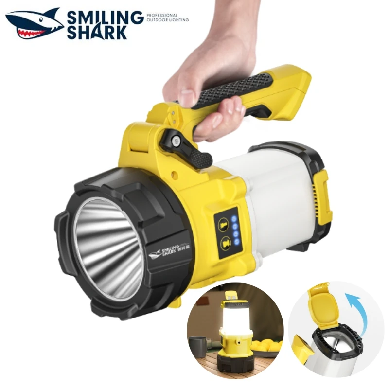 Smile Shark St3425a Перезаряжаемый Проектор Портативная Ручная Уличная Лампа С Дисплеем