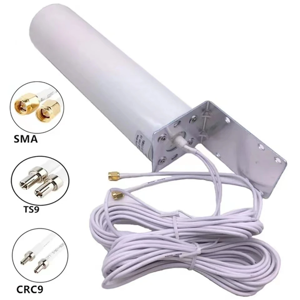 

New Antenna Dual 10 Meters Cable 3G 4G LTE Router Modem Aerial External Antenna Dual SMA TS9 CRC9 Connector