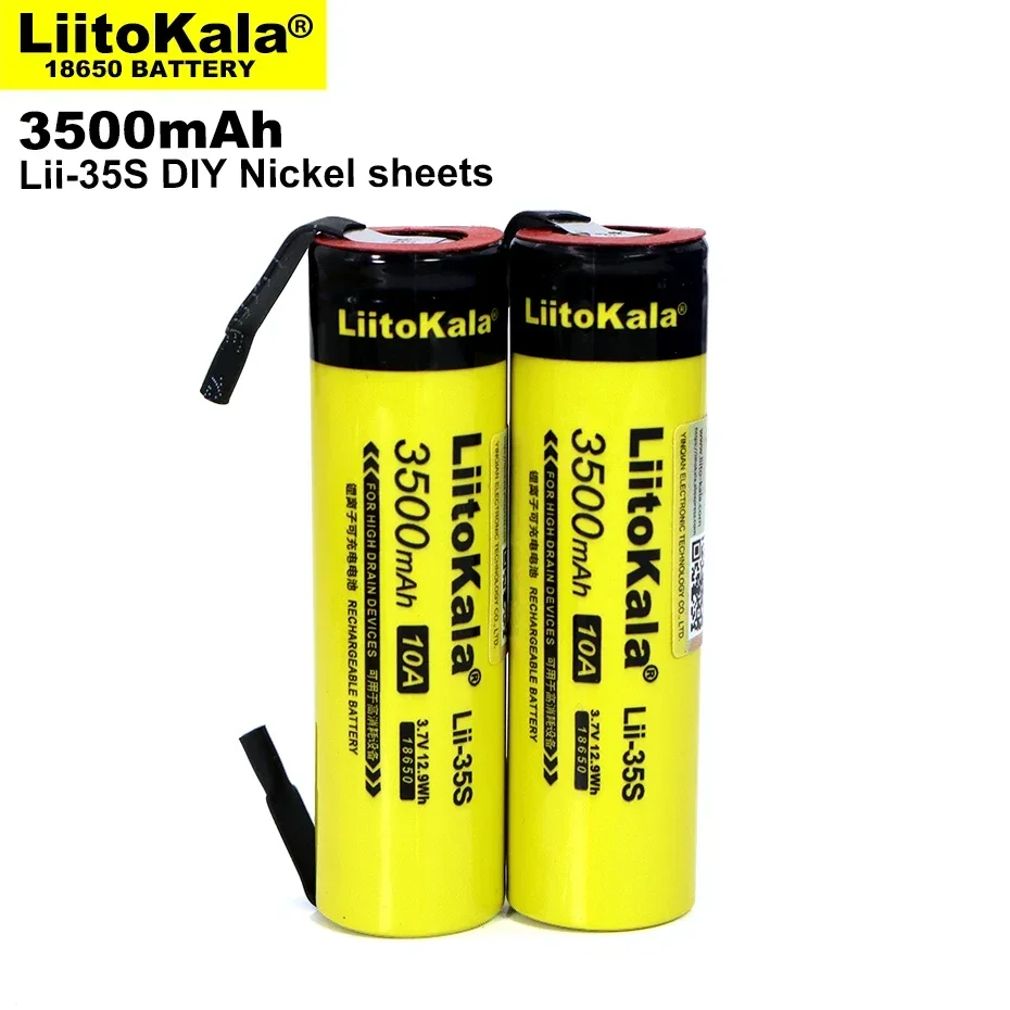 3 шт. LiitoKala Lii-35S 100% оригинальный новый 18650 7 В/4 2 В 3500 мАч литиевая аккумуляторная