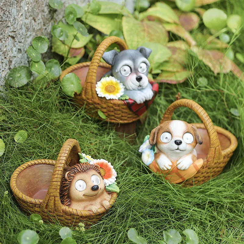 Искусственное животное из смолы аниме ручная работа суккулент цветочный горшок