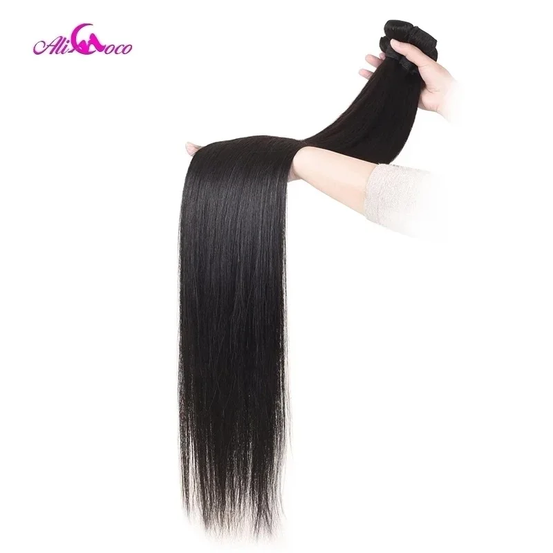 Ali Coco Bone Straight Human Hair Bundles 28 30 38 40 inch Remy Hair Bundles Brazilian Weave Human Hair Extensions Straight Hair