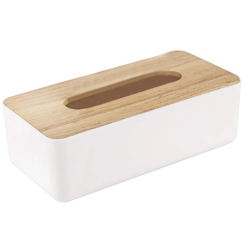 

Деревянная коробка для салфеток, крышка для одноразовых бумажных салфеток для лица, деревянный прямоугольный держатель для салфеток для хр...