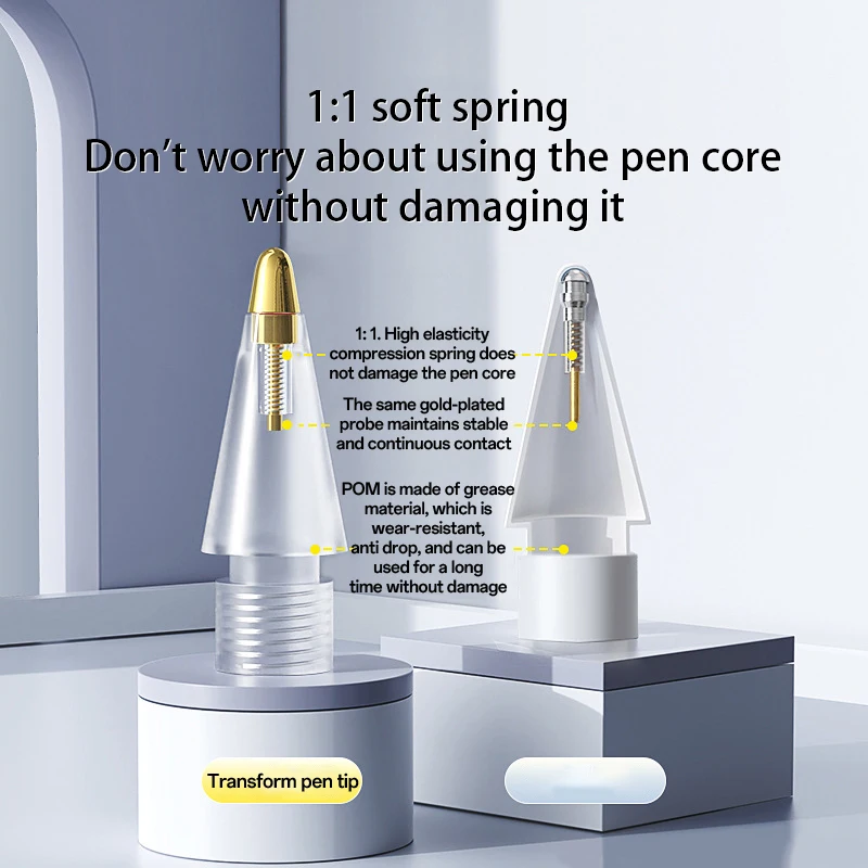 Apple Pencil 1/2-й наконечник ручки с коробкой для хранения Износостойкий бесшумный
