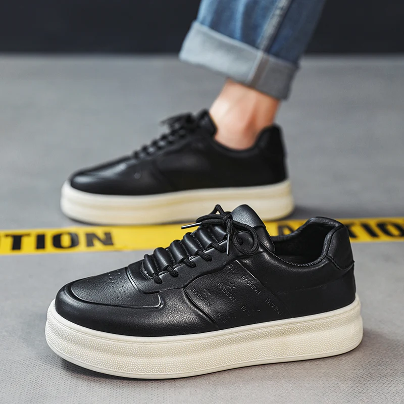 

Men's Casual Sneakers 2023 Summer Fahion Lace Up Platform Low Top Sports Shoes for Men Wear-resistant Non-slip Off White Shoes