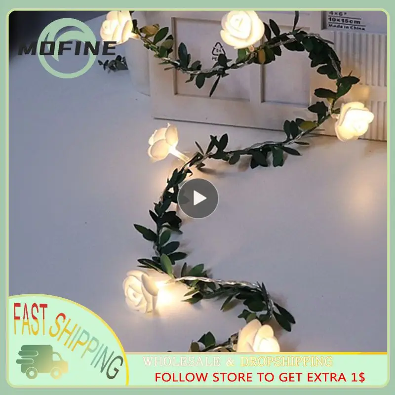 

Safe And Odorless Led Rosette Lamp Strings Eyes Protection Soft Light Led Night Lights String Wedding Light String Portable