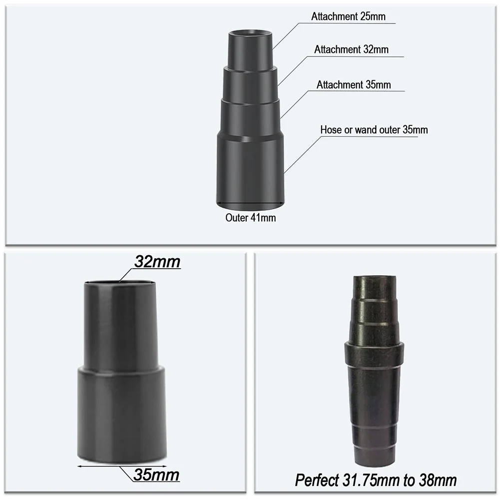 

Household Universal Vacuum Cleaner Attachment Adapter Vacuum Hose Adapter 1-1/4\" Or 1-1/2\" Hose Connector Dust Conversion