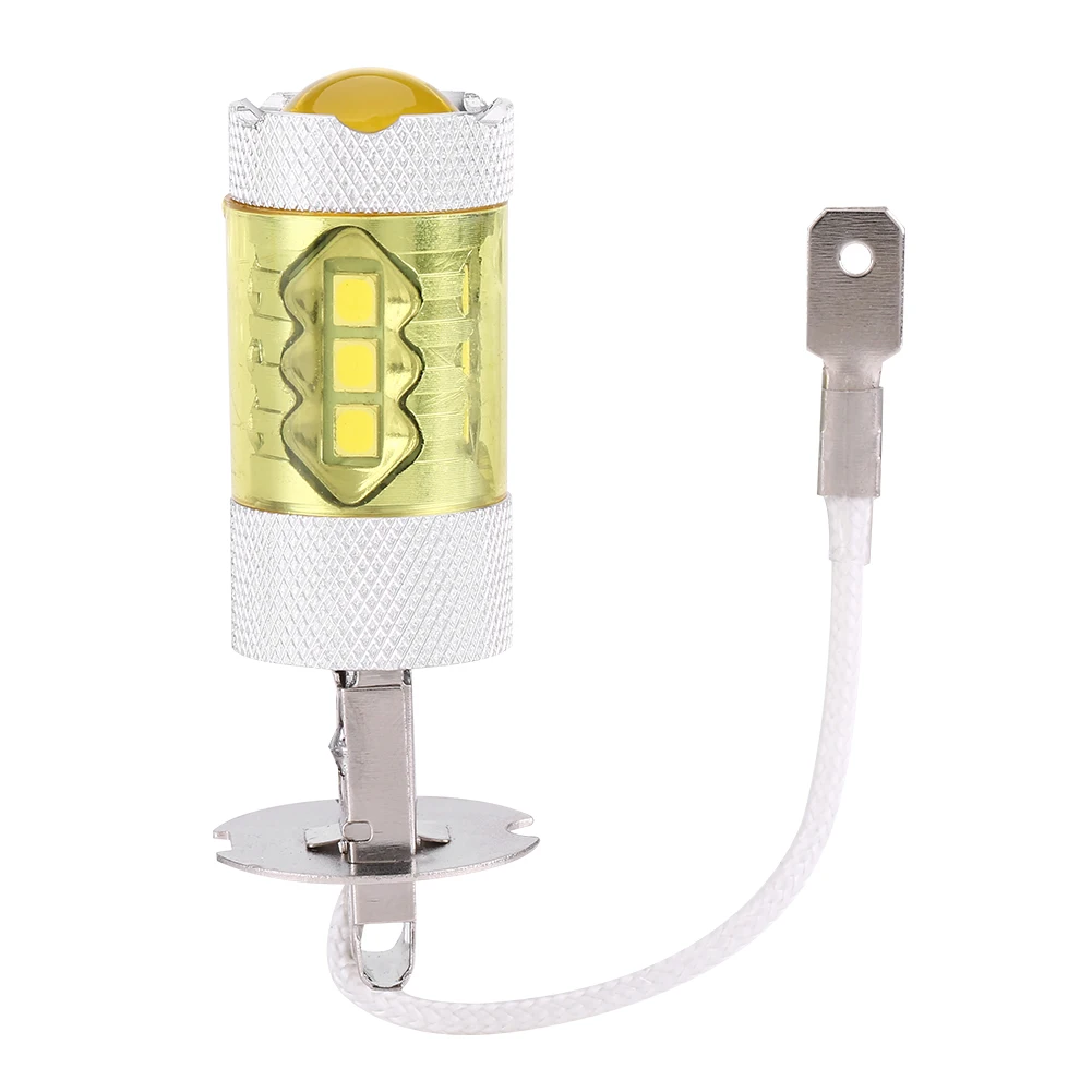 

1 Pair 12-24V 80W H3 16SMD LED Yellow Car Fog Light Lamp Bulbs Fog Fog Fog Fog Fog