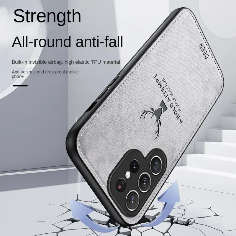 Ультратонкий чехол для Samsung Galaxy S23 S22 S21 S20 S10 S9 S8 Plus Мягкий тканевый защитный с