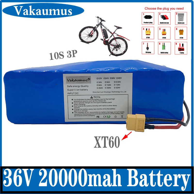 

36V 20ah 1000W 10S 3P фотоскутер 20000mah 18650 комплект литий-ионный батарей