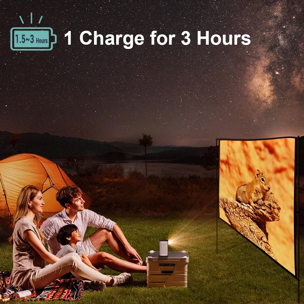 BYINTEK P70 Mini DLP Android Smart Wi-Fi 3D 1080P Портативный уличный 4K Мини Карманный домашний