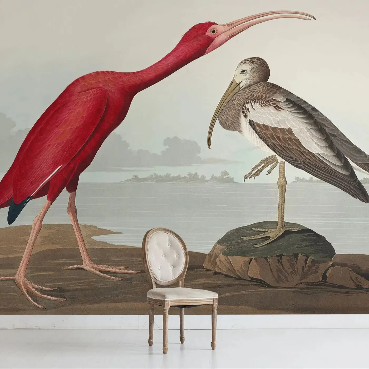 

Бумажные обои Pixel&Wall Scarlet Lbis