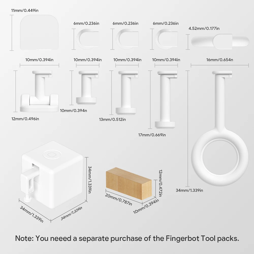 Фото Tuya Zigbee 3.0 Smart Touch Fingerbot Plus Перезаряжаемая кнопка переключения Tpye-C Рука-толкатель Fingerbot через Alice Alexa Google Home №5
